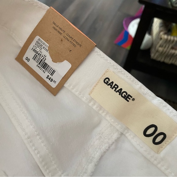 NWT Garage High Rise White Skinny Jeans - Picture 3 of 6